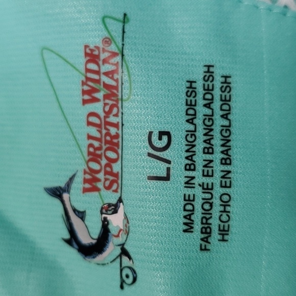 World wide Sportsman sleevless top. Button down with colar. Size large. Fishing. - Picture 8 of 13
